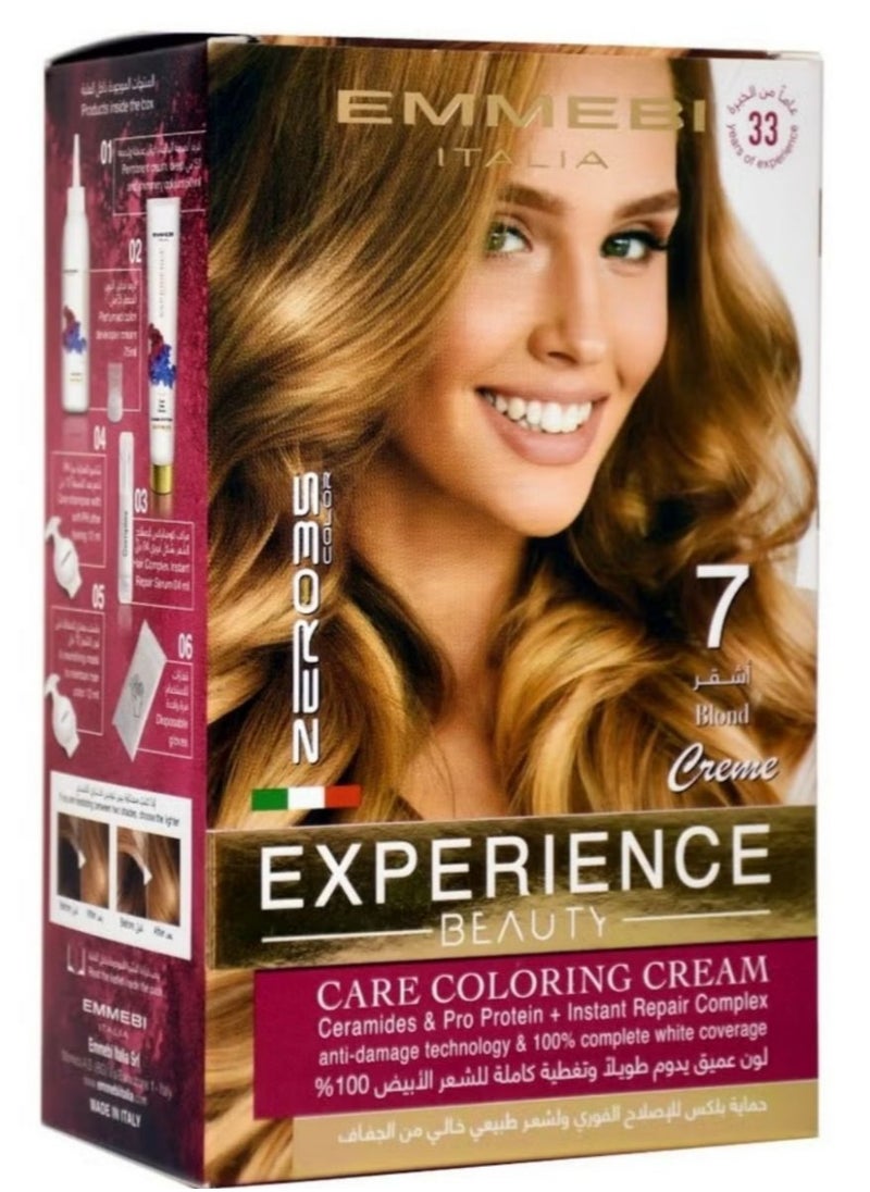 Beauty Experience Care Coloring Cream Blond 7