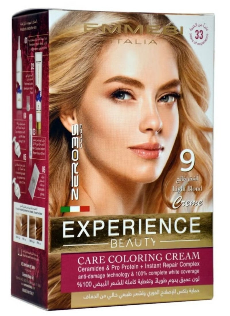 Beauty Experience Care Coloring Cream Light Blond 9