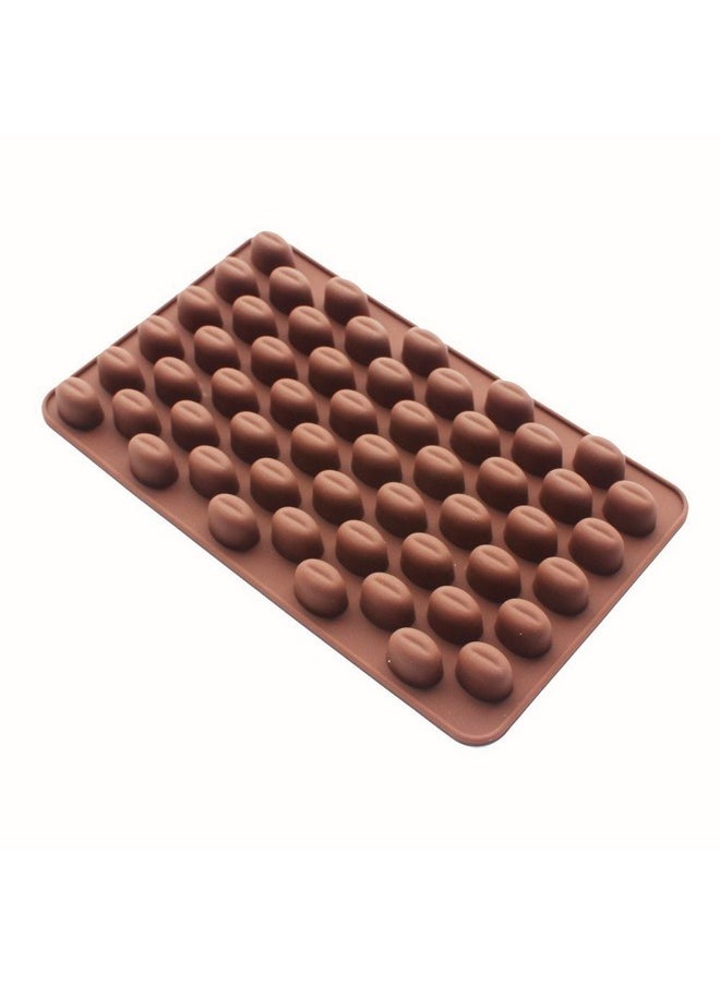 55 Cavity Silicone Coffee Beans Mold Chocolate Candy Ice Cube Tray Cake Decoration Bakeware Mould Maker