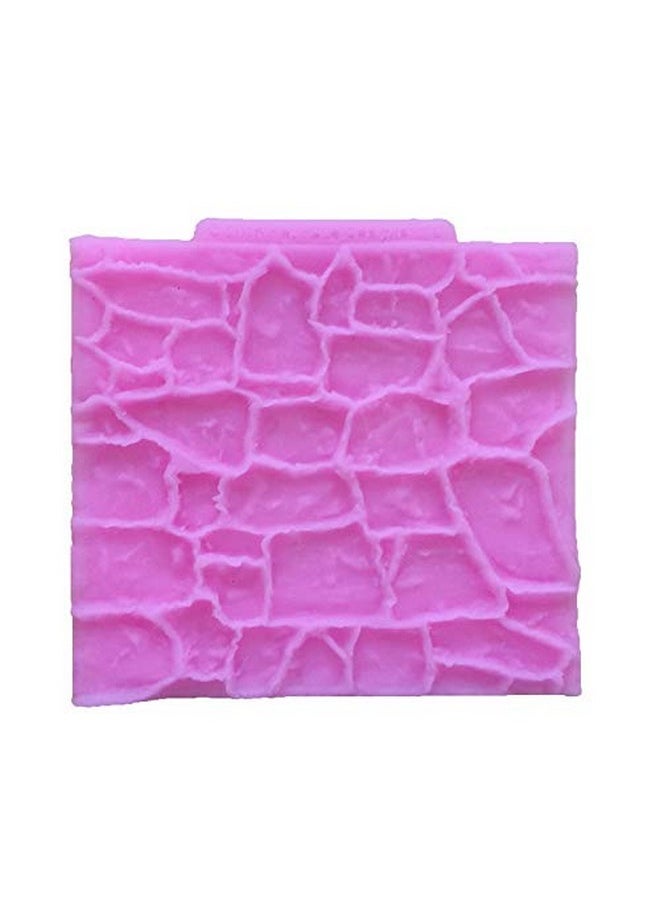 2 Pieces Rock Texture Silicone Lace Mold, Food Grade Cake Molds, Candy, Icing, Biscuit Decor, Chocolate,Polymer Clay Fondant Snow Cake Decorating Supplies