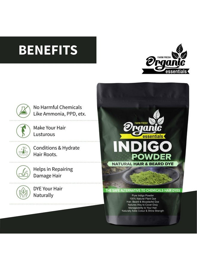 Indigo Powder For Hair Black Natural Hair & Beard Dye/Color Treatment, Pure And Chemicalfree For Healthy, Vibrant Hair (Pack Of 1)