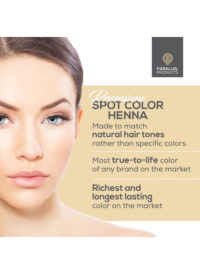 Spot Color Henna Kit - Henna Hair Dye - 3 Grams - Tint For Professional Spot Coloring - With Mixing Dish - Covers Grey Hair - Root Touch Up (Deep Dark Brown)