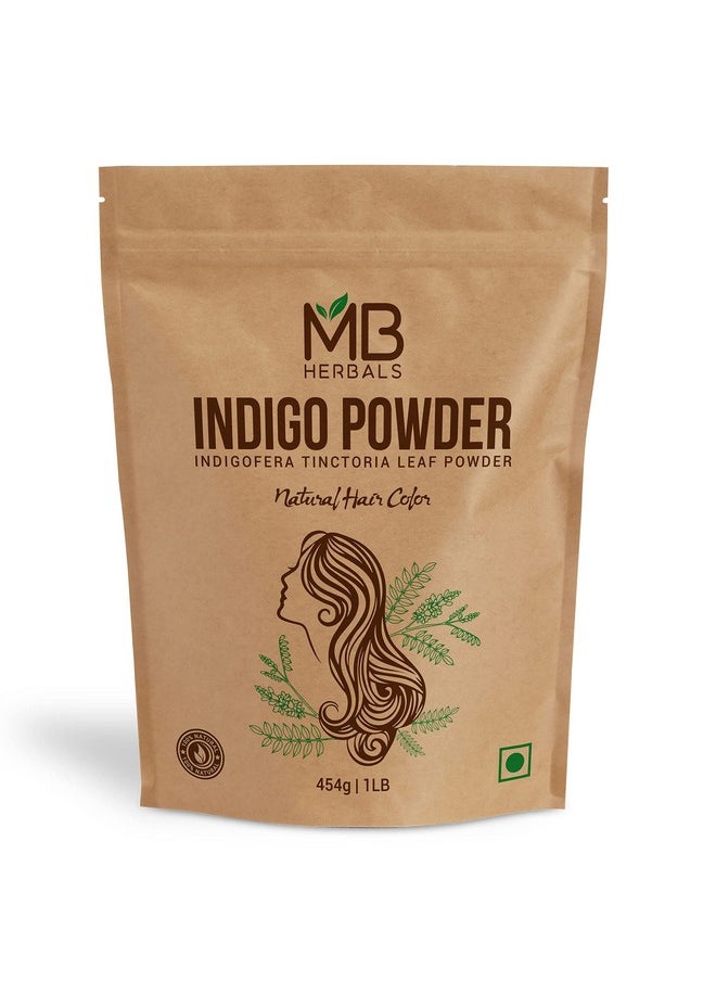 Pure Indigo Powder 1 Lb | 454G | 16Oz | 100% Pure Indigofera Tinctoria Leaf Powder | Blue-Black Hair Or Full Refund | Please Check All Images