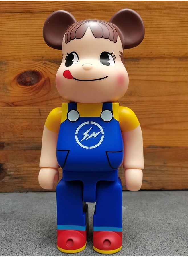 Brick Bear (Blue Lightning Milk Girl) Statue Trendy Culture Doll Ornaments