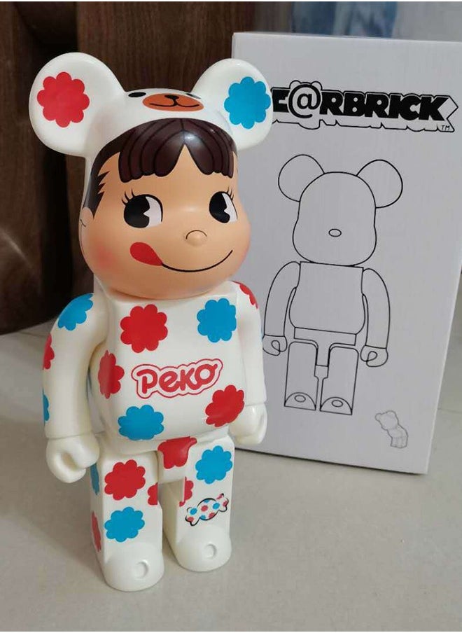 Brick Bear (Flower Milk Girl) Statue Trendy Culture Doll Ornaments