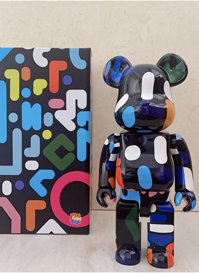 Bearbrick (Yoon Graffiti) statue trendy culture doll accessories