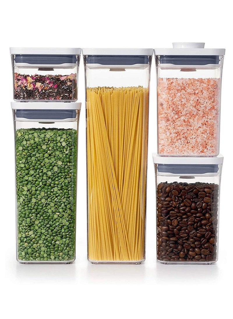 Oxo 1.98 Liter 1.41 Liter and 850Ml 283Ml Pop Container Set Of 5