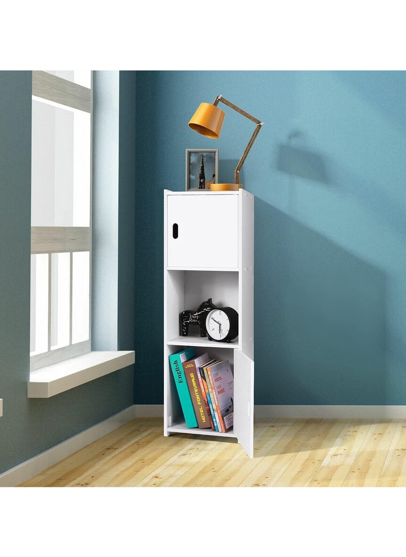 Waterproof Bathroom Storage Cabinet White 25x80x22cm