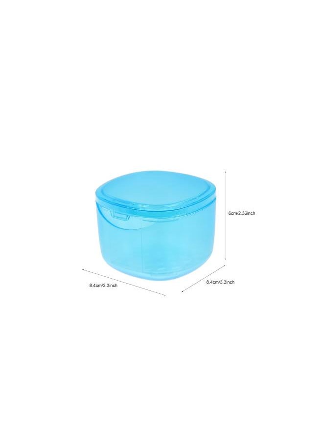 Denture Bath Cases Denture Cup with Strainer Denture Cup Soaking Holder Denture Bath Box False Teeth Storage Box