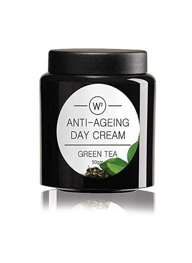 Green Tea Anti-Aging Day Cream With The Goodness Of Almond Oil, Argon Oil, Shea Butter And Olive Oil- 50 Gm