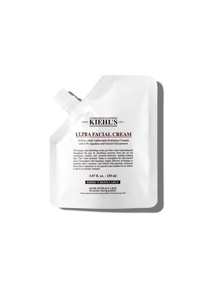 Ultra Facial Cream, With 4.5% Squalane To Strengthen Skin'S Moisture Barrier, Skin Feels Softer And Smoother, Long-Lasting Hydration, Easy And Fast-Absorbing, All Skin Types - 5.07 Fl Oz