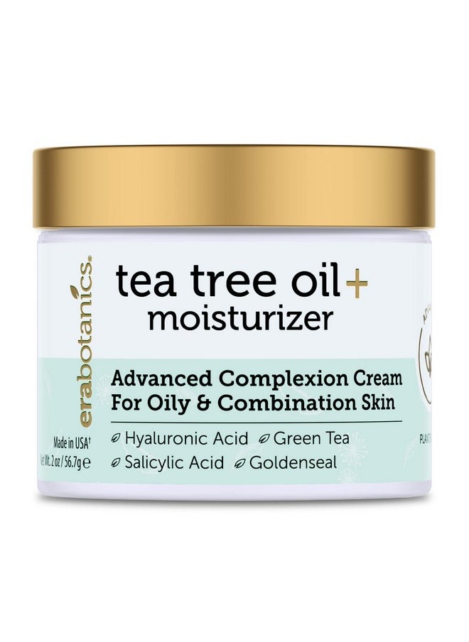 Tea Tree Cream Face Moisturizer For Oily Skin - Advanced 7X Balancing Oily Skin Moisturizer - Non-Greasy Moisturizer - Tea Tree Oil For Skin