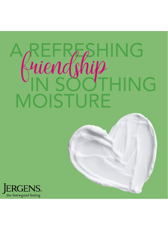 Jergens Soothing Aloe Refreshing Moisturizer, Aloe Vera, 10 oz, Illuminating Hydralucence Blend, with Cucumber Extract, Dermatologist Tested