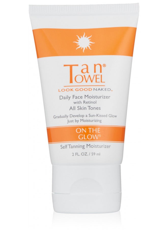 TanTowel On The Glow - Daily Face Moisturizer with retinol - 2 oz