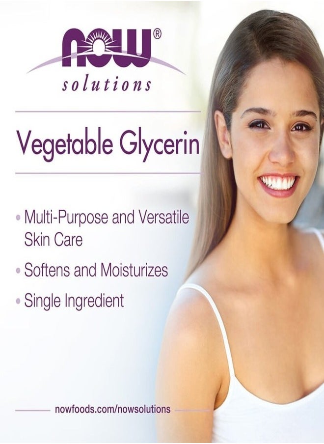 NOW Foods Vegetable Glycerin, 118ml – Pure & Natural Moisturizer