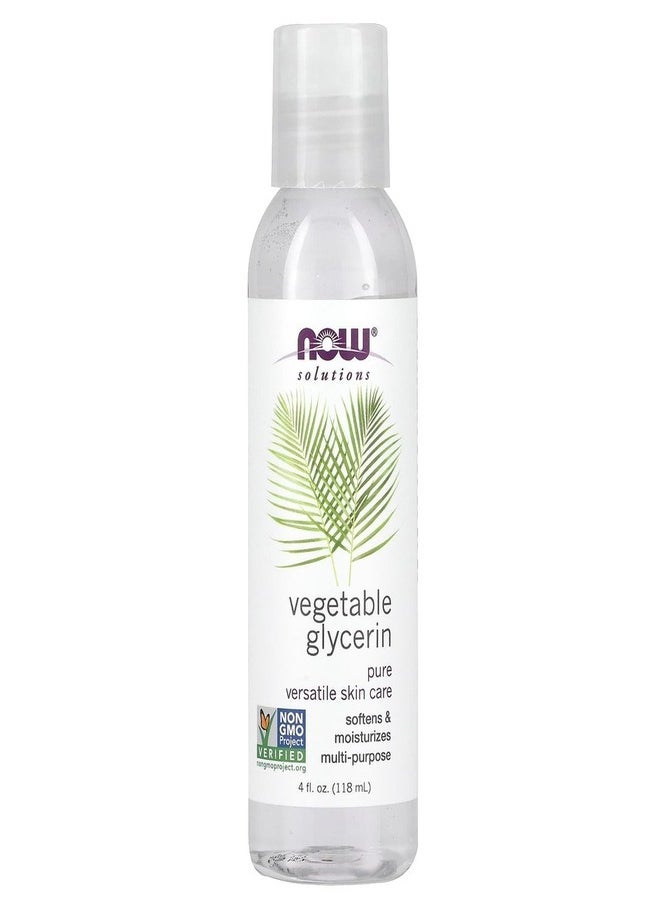 NOW Foods Vegetable Glycerin, 118ml – Pure & Natural Moisturizer