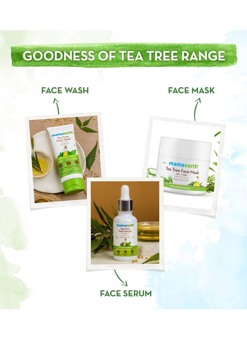 Mamaearth Tea Tree Oil-Free Moisturizer For Face For Oily Skin With Tea Tree & Salicylic Acid For Acne & Pimples 80g