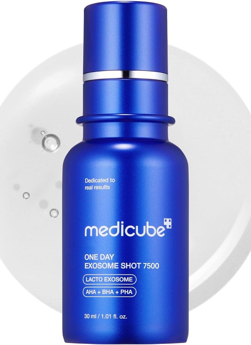 Medicube Zero Exosome Shot 7,500 PPM Spicule Facial Serum | Liquid Skin Booster Serum | Exosome, AHA+BHA+PHA | Pore Care, Dead Skin Cells, Skin Texture |...