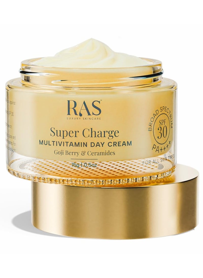 Super Charge Day Cream with Multivitamin SPF 30 PA++++ Goji Berry & Ceramides