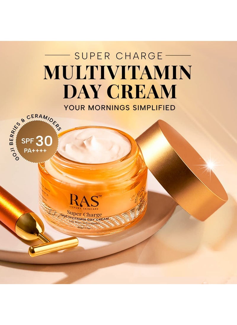 Super Charge Day Cream with Multivitamin SPF 30 PA++++ Goji Berry & Ceramides