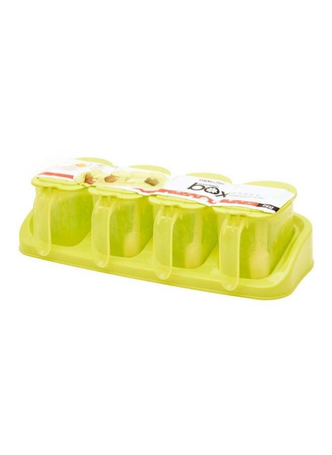 4-Piece Seasoning Box Set Green