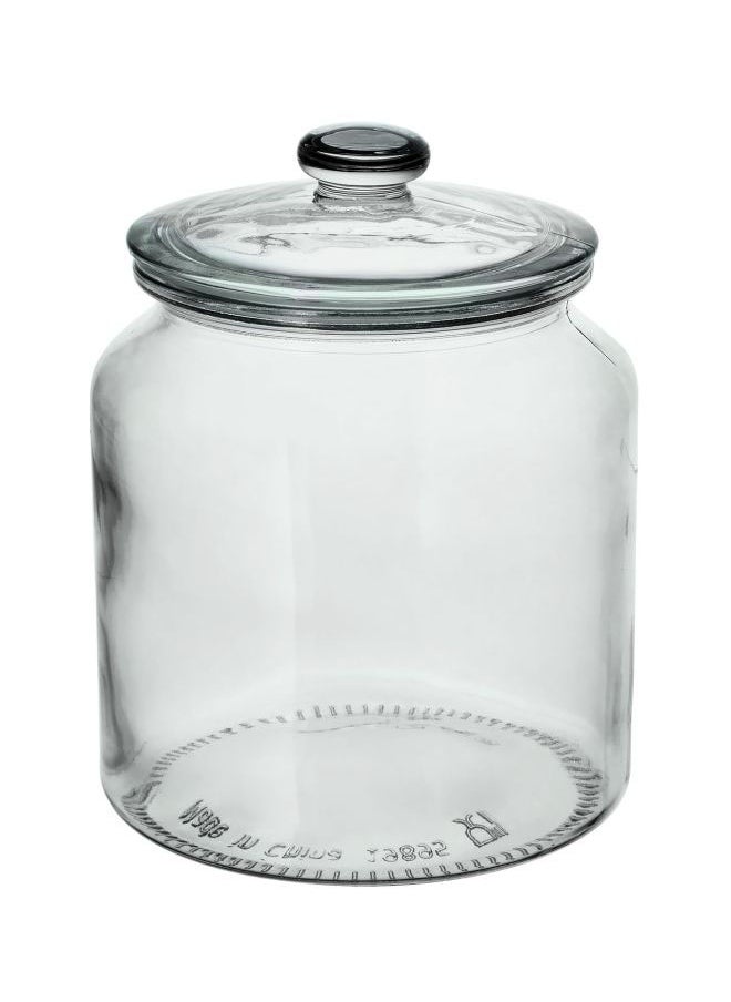 Glass Jar With Lid Clear 1.9Liters