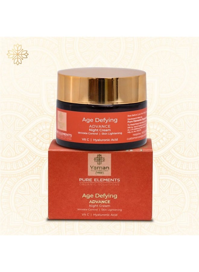 Age Defying Advance Night Cream With Vit C & Hyluronic Acid -50 Gm