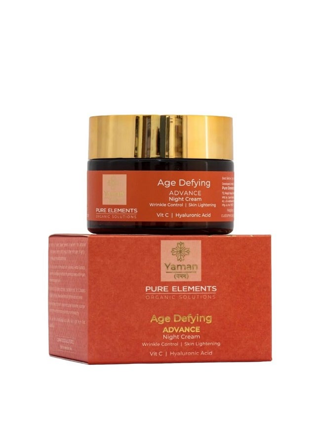 Age Defying Advance Night Cream With Vit C & Hyluronic Acid -50 Gm