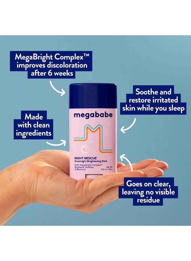 Megababe Night Rescue | Brightening & Soothing | 2.12 oz