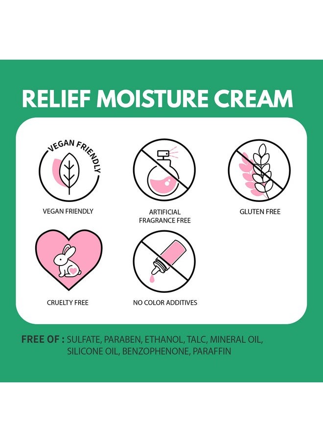 Makeprem Safe Me. Relief Moisture Moisturizer Cream For Dry Sensitive Skin 2 Pack - Night Cream Hydrating Nourishing - Reduce Redness Acne S - Hypoallergenic Natural Vegan - Ewg Verified