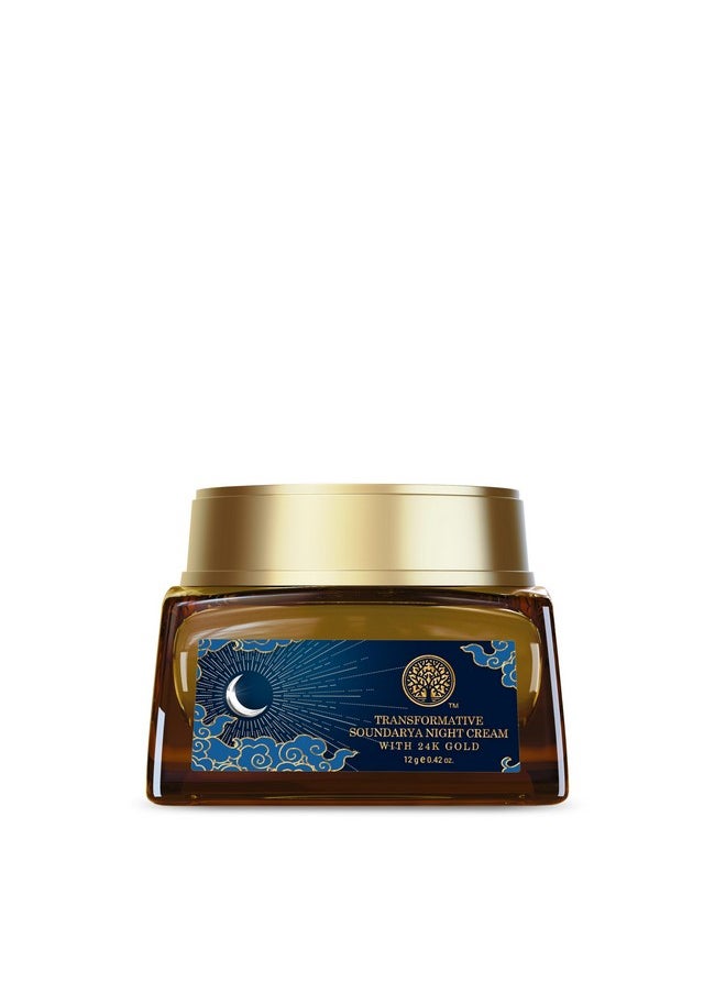 Transformative Soundarya Anti Ageing Night Cream With 24K Gold | For Dry & Dehydrated Skin | With Bakuchiol & Hyaluronic Acid | Moisturising And Hydrating