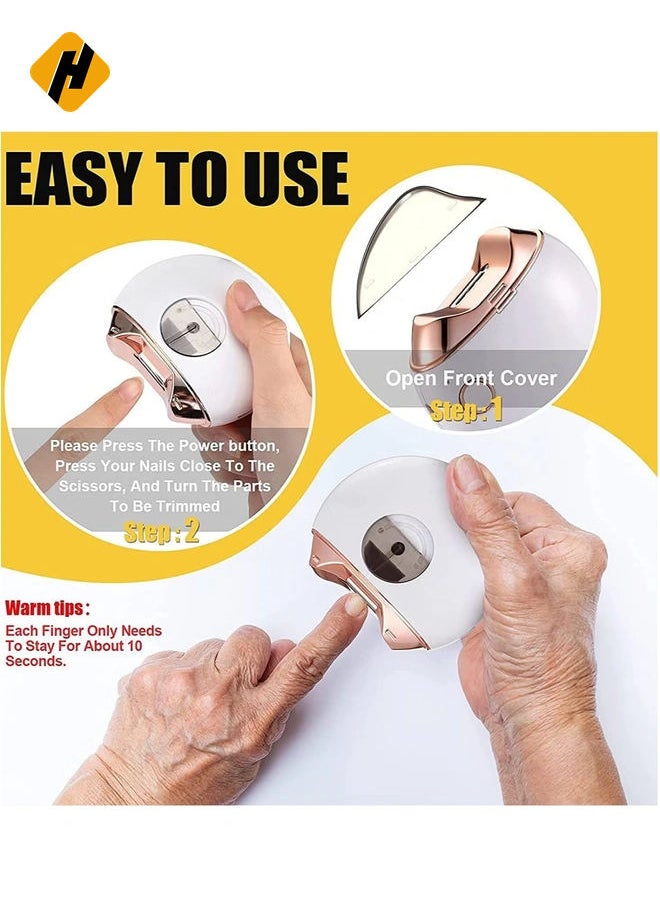 Automatic Nail Clipper, Electric Nail Clippers Automatic Safety Fingernail Cutter