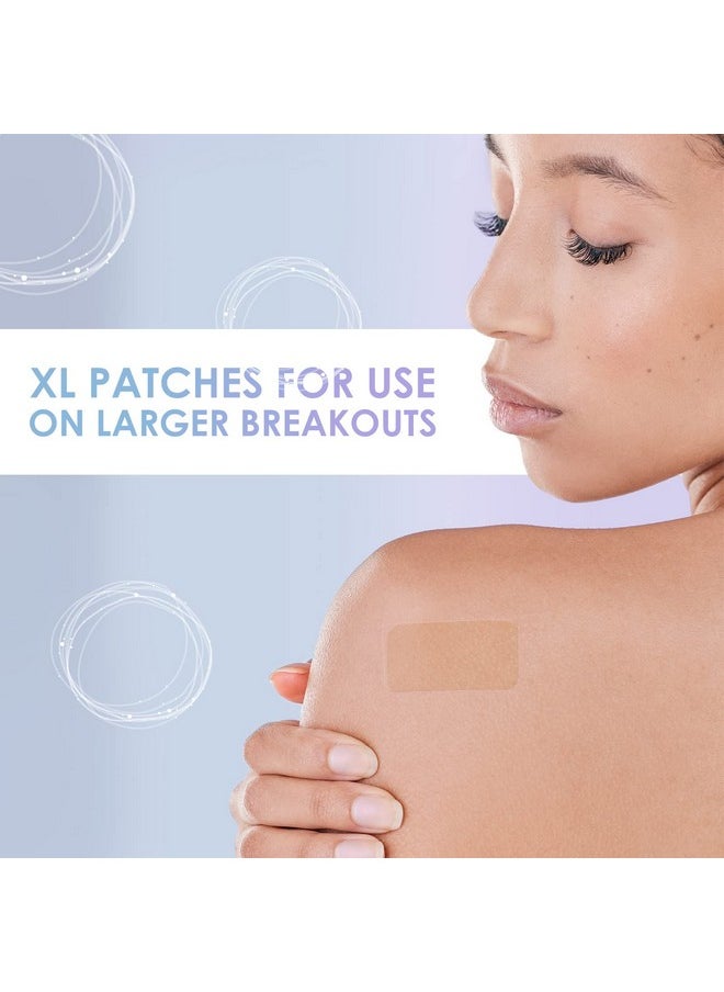 Large Blemish Patches Xl -18 Strips - Hydrocolloid Patch For Covering Zits - Spot Stickers - Vegan And Cruelty For Face And Skin