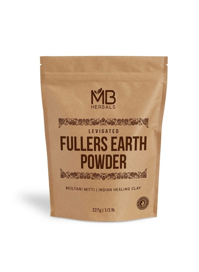 Fullers Earth Powder 8 Oz | 0.5 Lb | Fuller'S Earth Powder | Multani Mud Mitti | Indian Healing Clay | Bentonite Clay | 100% Pure No Added Fragrance | Natural Face Pack