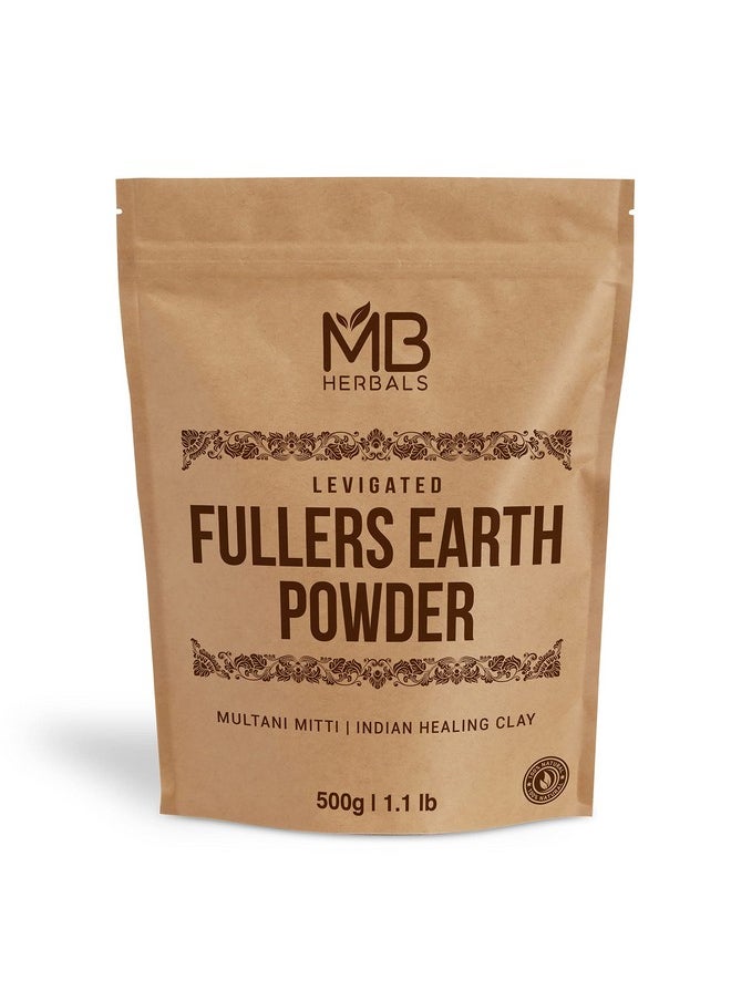 Fullers Earth Powder 1.1 Lb | 500G | Multani Mitti | Indian Healing Clay | Pure Fuller'S Earth Powder | No Added Fragrance