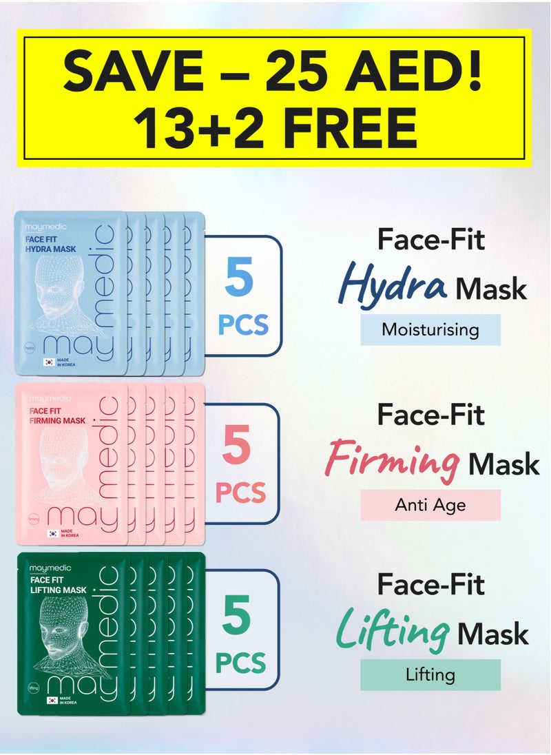 Korean Sheet Mask Set – Hydration, Firmness & Lifting Skincare for Women & Men, Perfect for All Skin Types