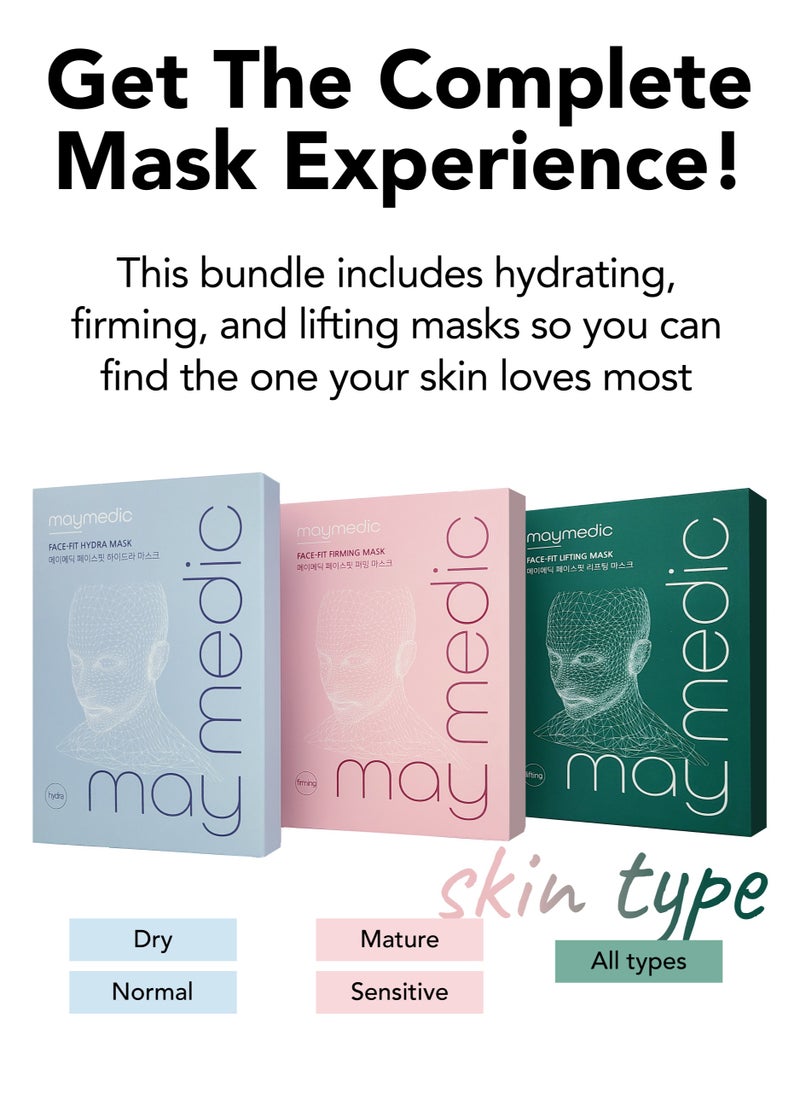 Korean Sheet Mask Set – Hydration, Firmness & Lifting Skincare for Women & Men, Perfect for All Skin Types