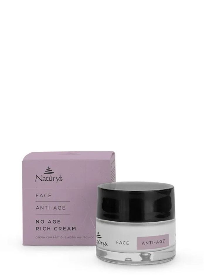 FACE NO AGE RICH CREAM  Enriched with Peptides and Hyaluronic, Specifically formulated for mature skin.