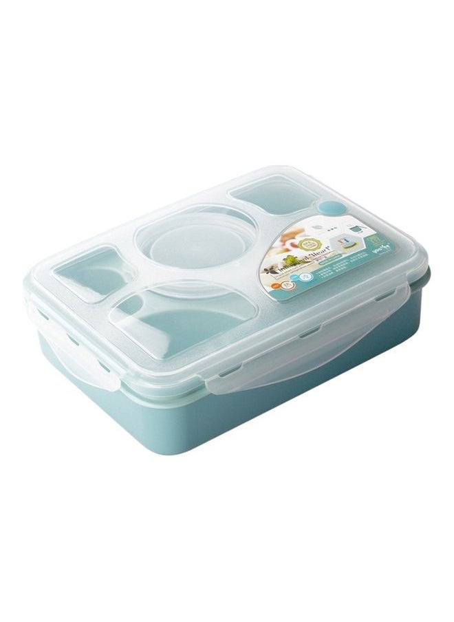 Durable Microwave Lunch Box Blue/Clear 26 x 20cm