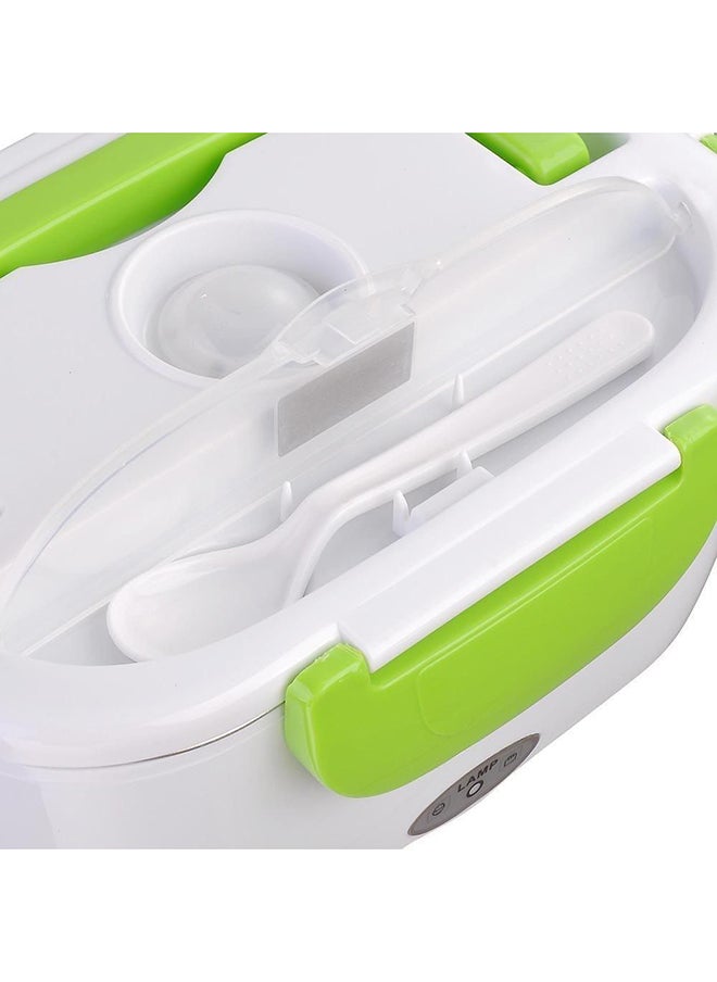 Electric Insulated Lunch Box Green 22x15x10centimeter