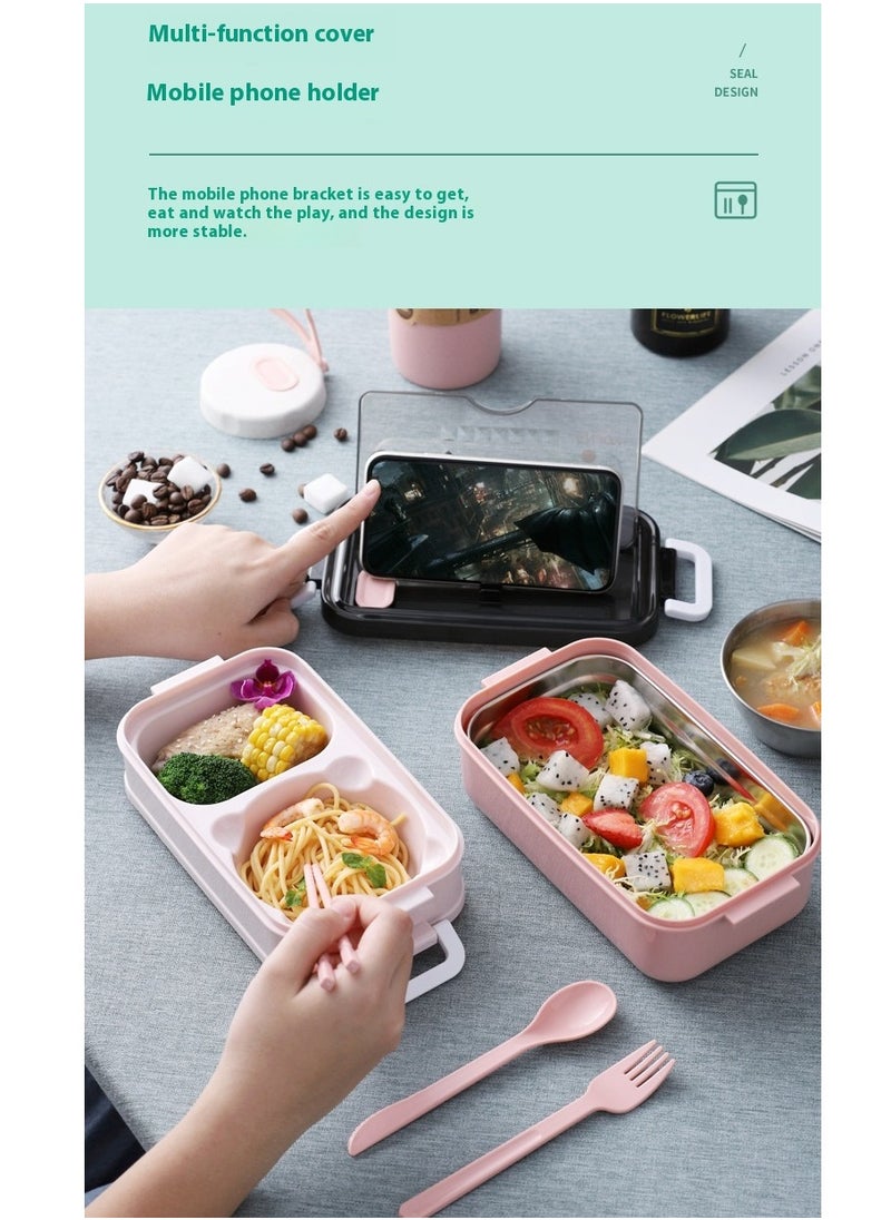 304 food grade double-layer stainless steel insulated lunch box