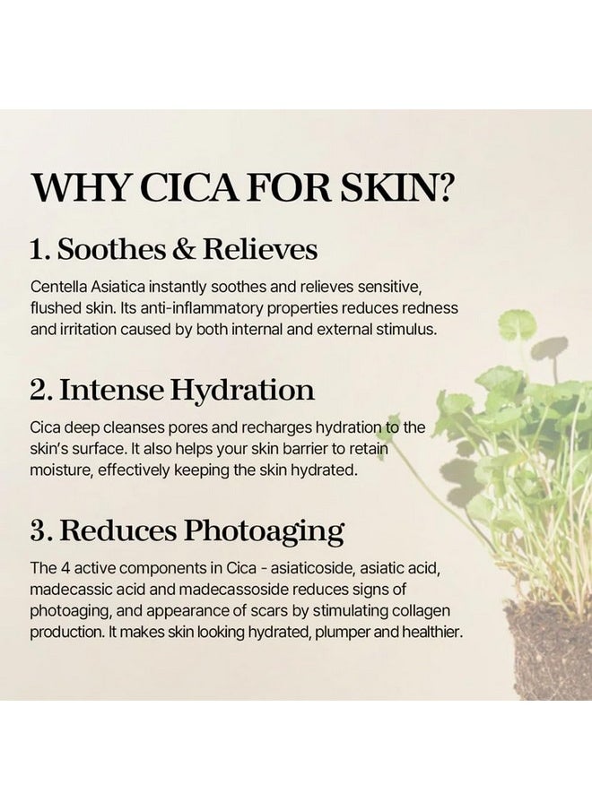 Soondy Centella Asiatica Essence,Cica Extract, Soothe Sensitive And Irritated Skin,Korean Skin Care, 3.38 Fl Oz/ 100Ml