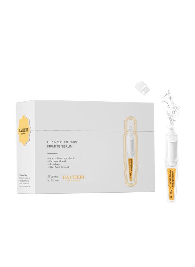 Anti-Aging Serum With Acetyl Hexapeptide-8, Hexapeptide-9，Carnosine - Moisturizing, Hydrating And Antioxidant For Fine Lines, 30 Pcs/Box Soft Ampoules