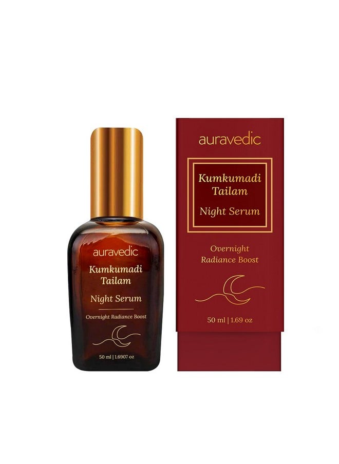 Kumkumadi Tailam Night Serum For Glowing Skin 50Ml Kumkumadi Oil Anti Aging Serum Face Serum For Glowing Skin Kumkumadi Night Serum For Face Overnight Radiance Boost