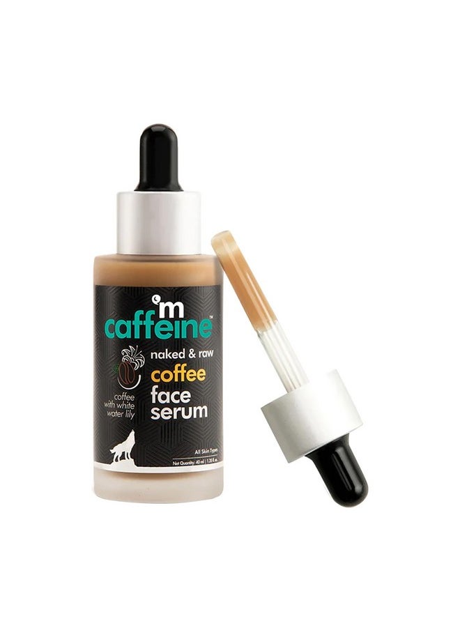 Coffee Hydrating Face Serum For Glowing Skin, Reduces Dark Spots, Pigmentation & Protects From Sun Damage For Unisex, 40Ml