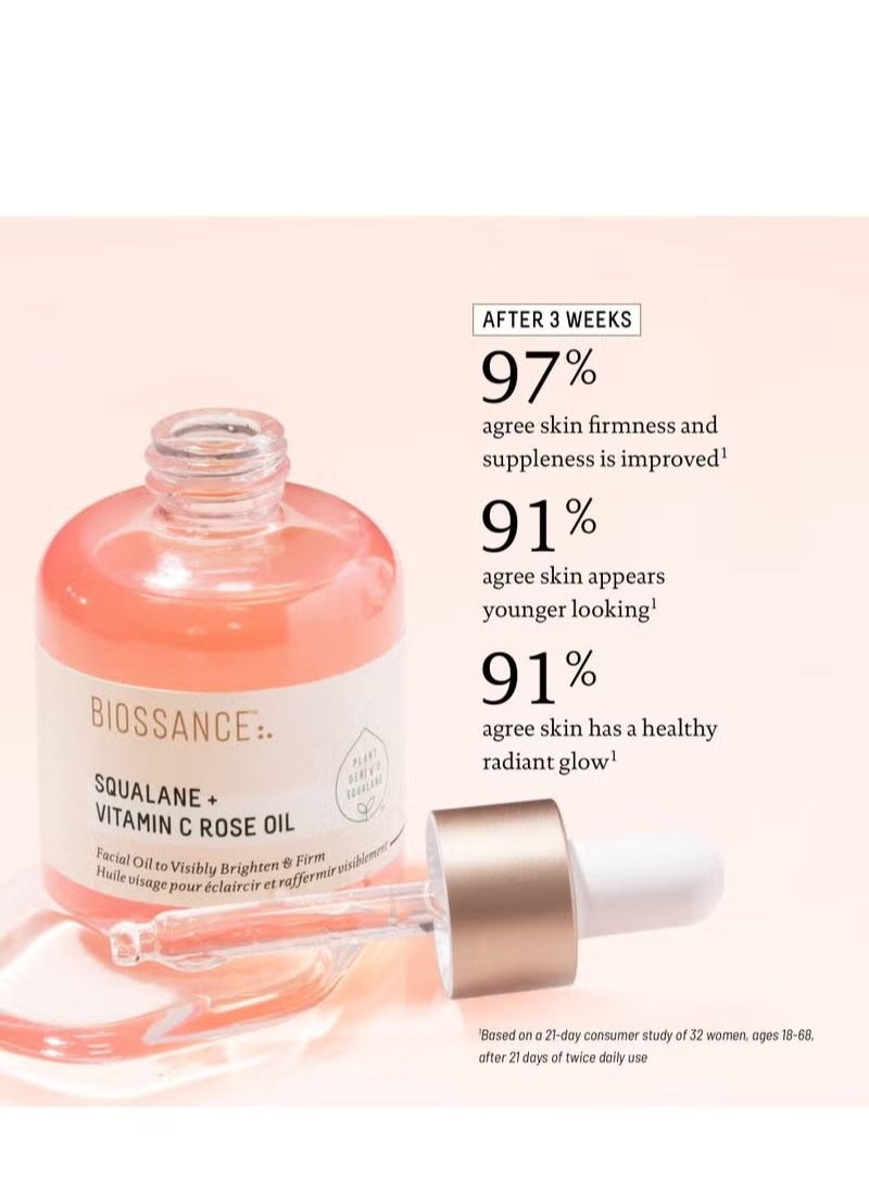 Squalane + Vitamin C Rose Oil 30ml