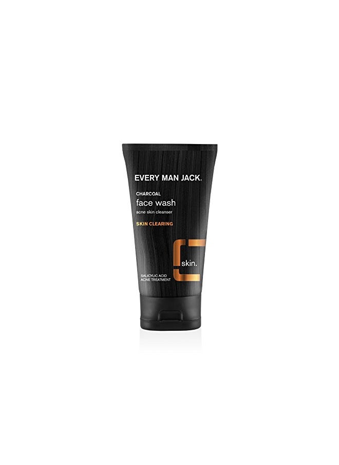 Every Man Jack Charcoal Face Wash, Skin Clearing, Fragrance Free, 5-ounce (Pack of 1), SG_B002ATDRAE_US