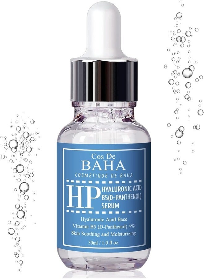 Cos De BAHA Vitamin B5 4% + Hyaluronic Acid Serum 30ml - Hydrating Face + Anti Wrinkle, D-Panthenol