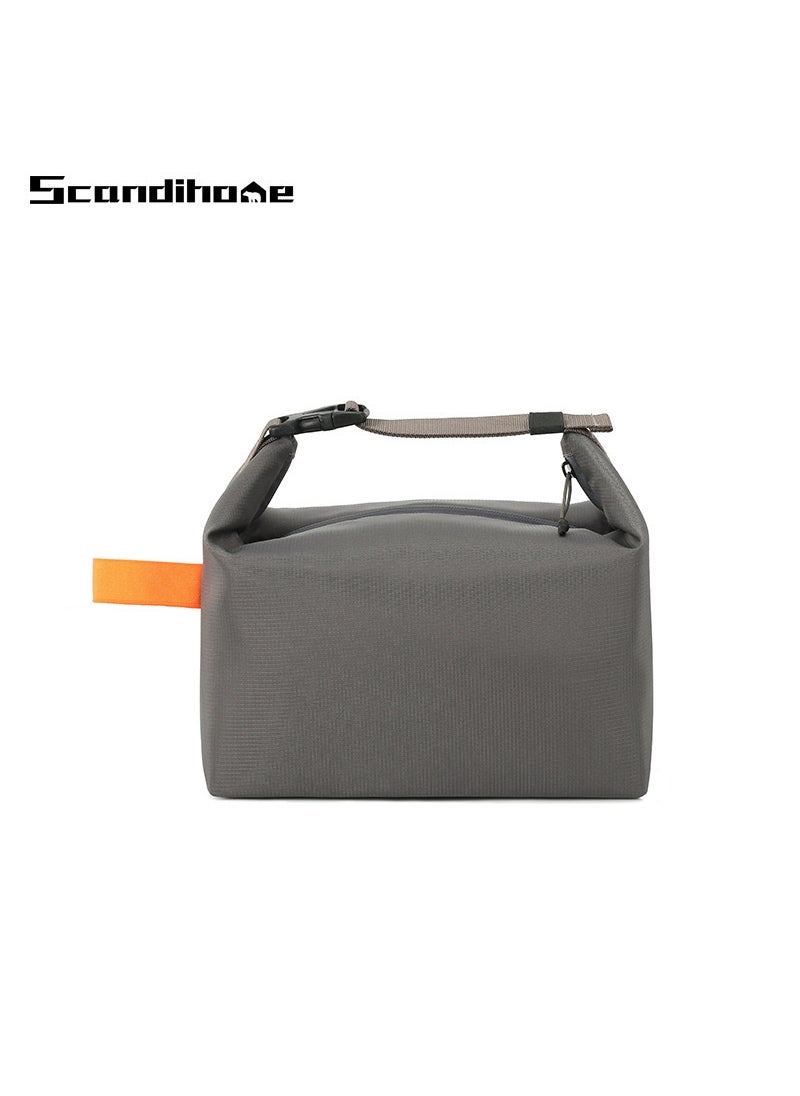 SOURCE Factory New in stock heat preservation and cold preservation lunch bag lunch bag heat preservation portable storage Gray in stock in early April