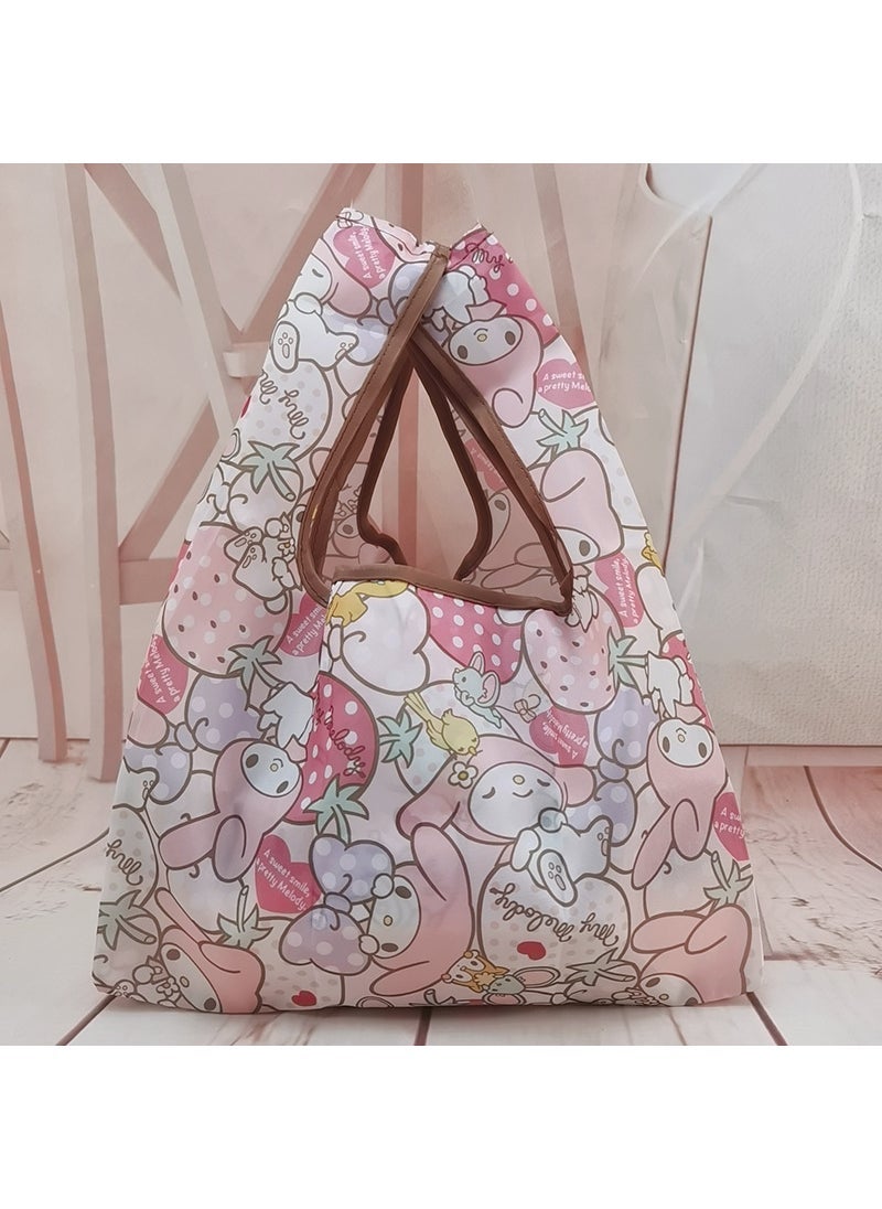 Foldable Lunch Bag for Office Workers Strawberry Rabbit